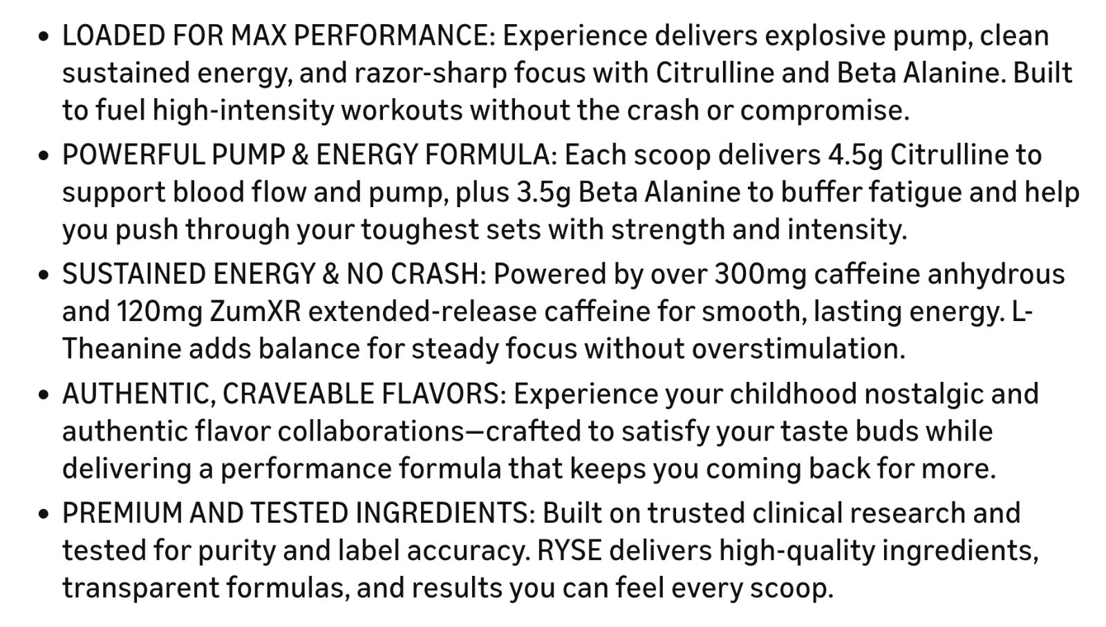 Ryse LOADED PRE-WORKOUT 15 oz Size (30 Servings ) Freedom Rocks BEST BY 09/26