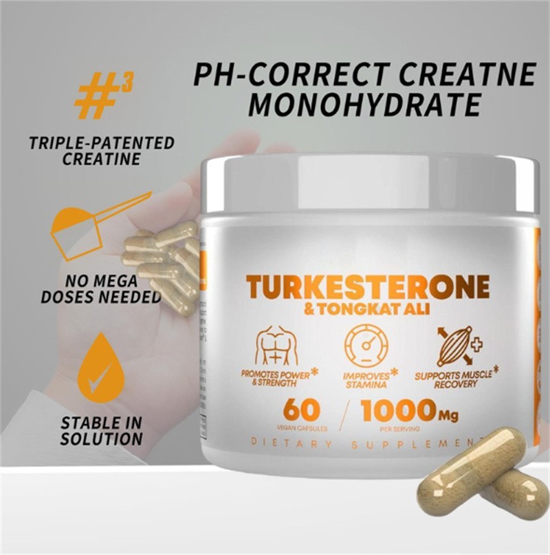 Turkesterone 1-5X 1000 Mg Organic Caps Vitamin Muscle Development & Recovery