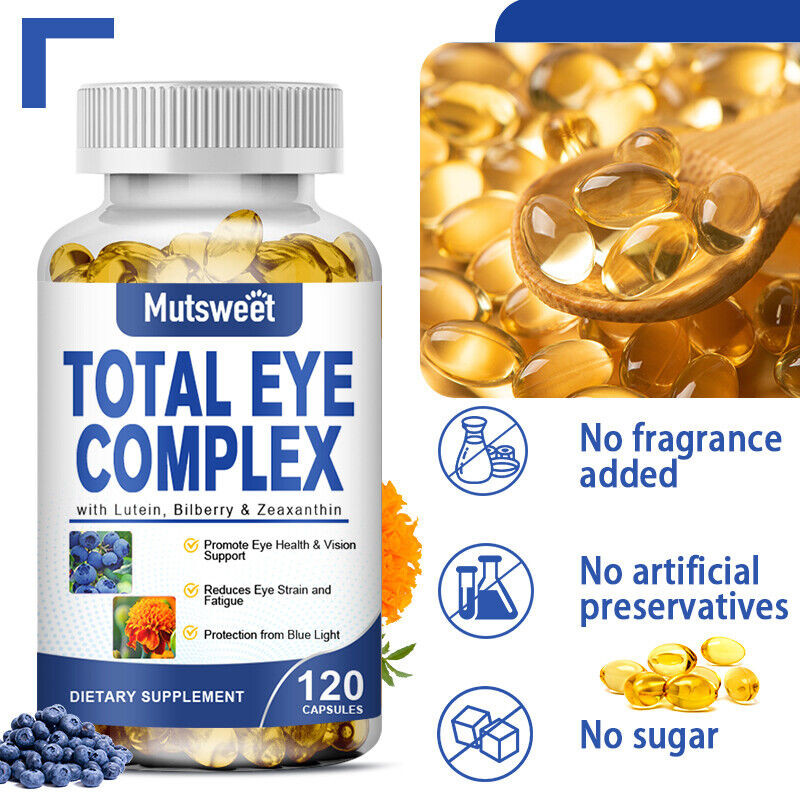 Eye Complex with Lutein Bilberry & Zeaxanthin Support Eye Health & Visual Acuity