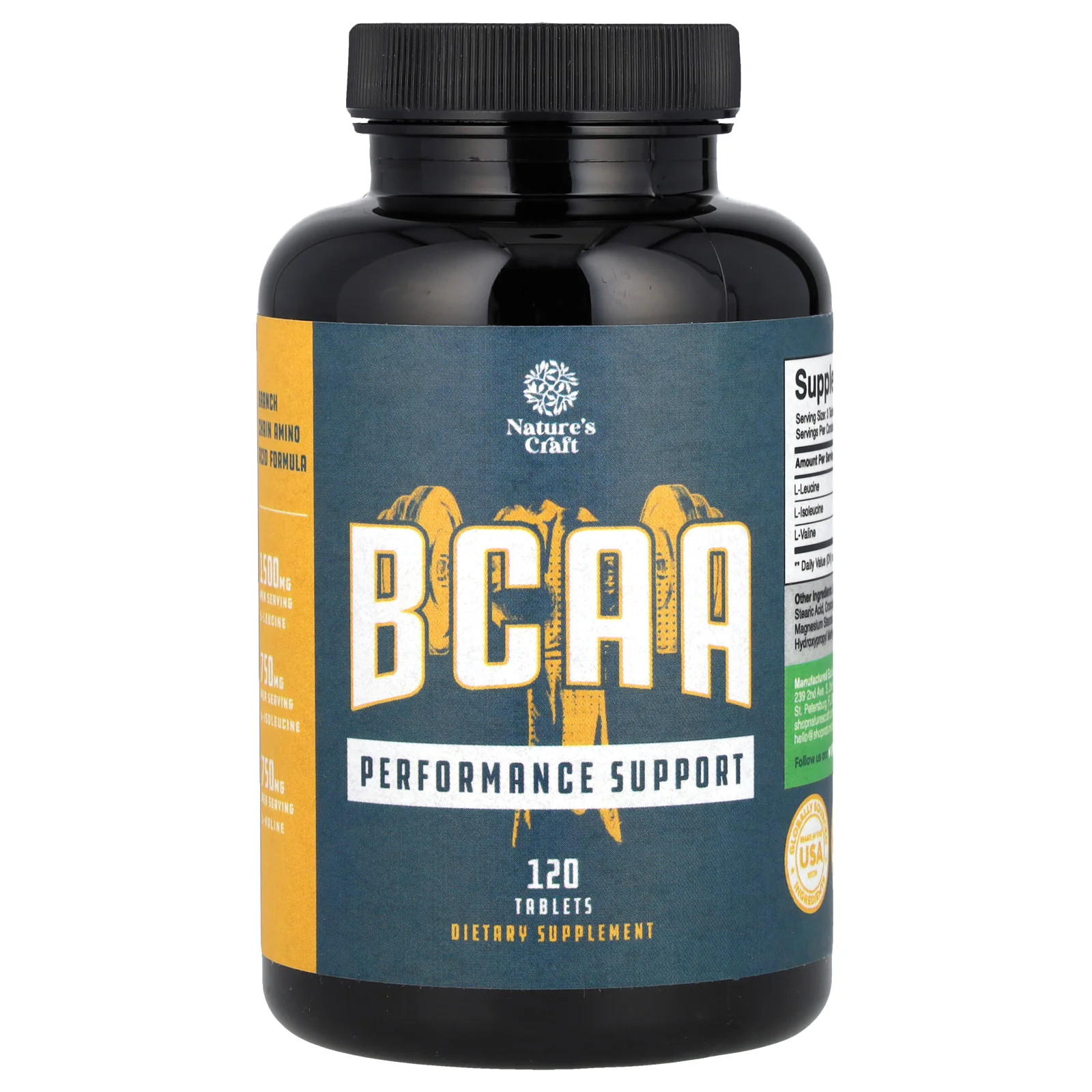 2 X Nature’s Craft, BCAA, 120 Tablets