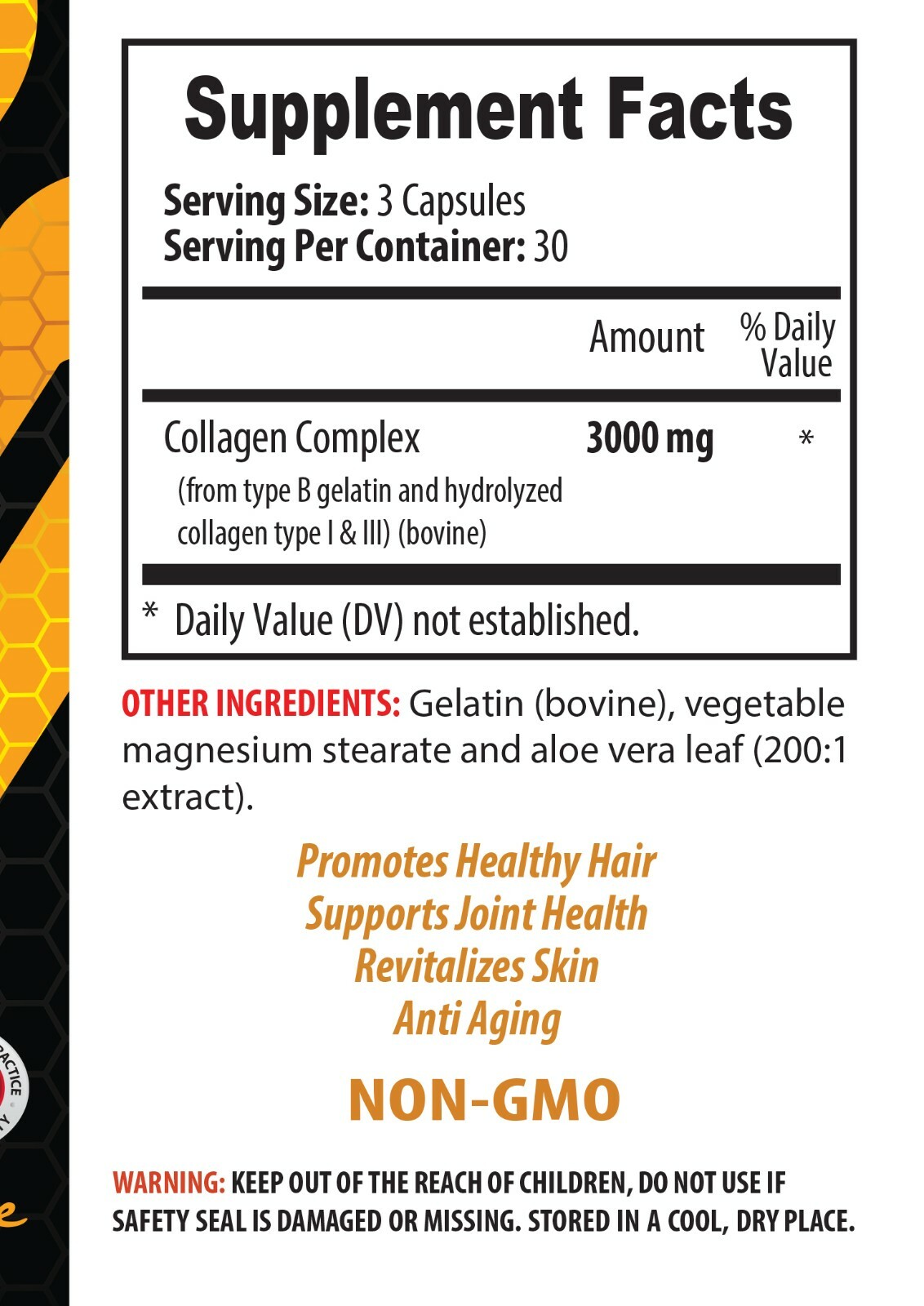 Daily wellness – COLLAGEN COMPLEX – Vitality boost 1 Bottle 90 Capsules