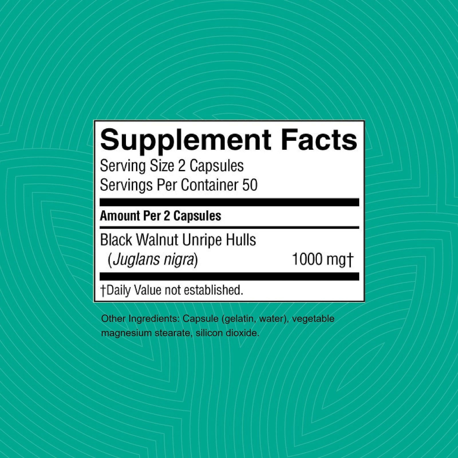 Natures Sunshine Black Walnut 100 Capsules