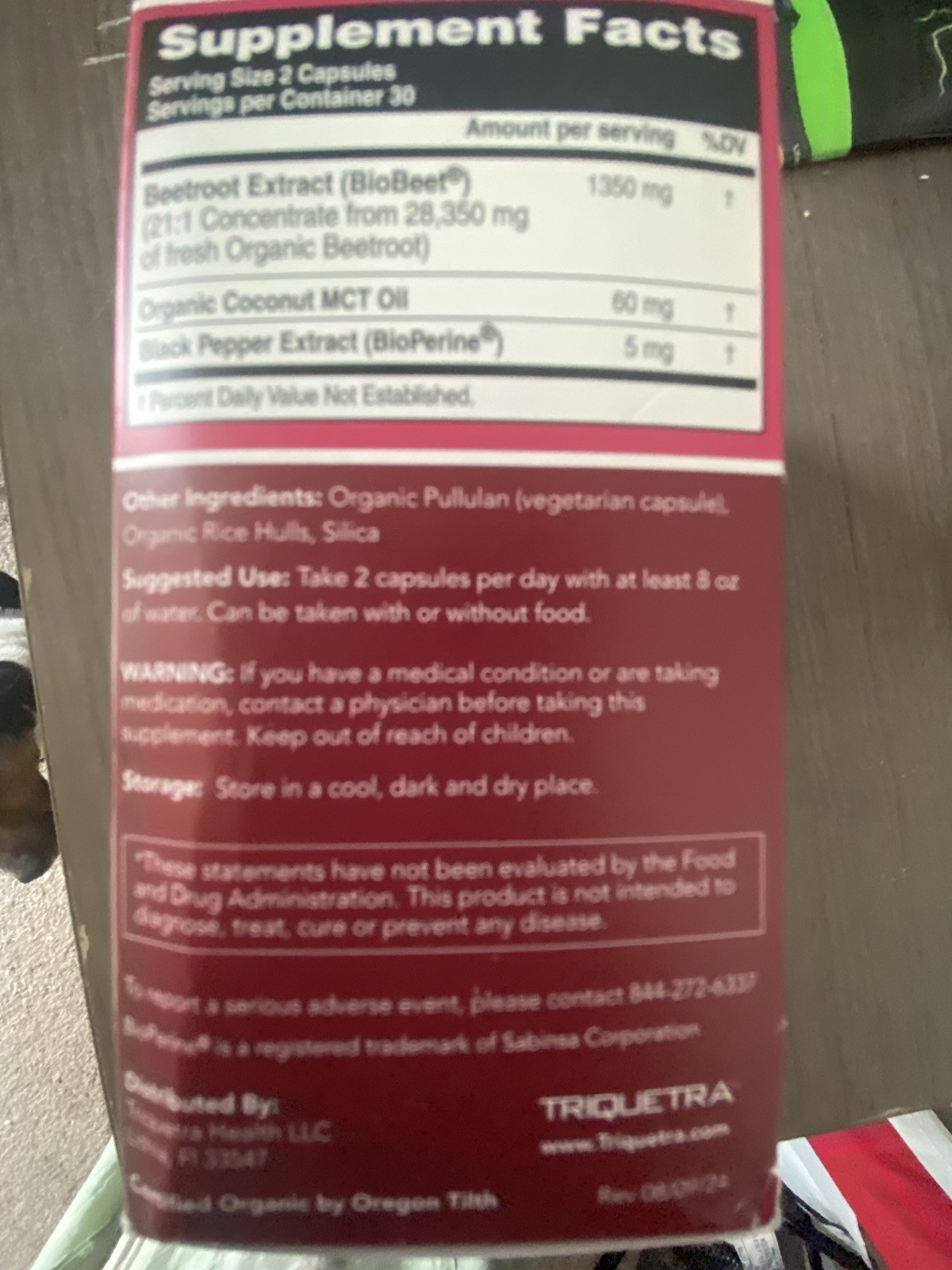 Triquetra Biobeet Organic Beetroot Extract