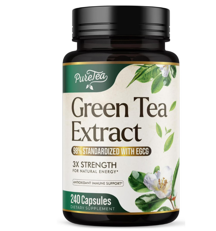 Green Tea Extract, Natural Fat Burn & Weight Loss Supplement 1000mg EGCG Capsule