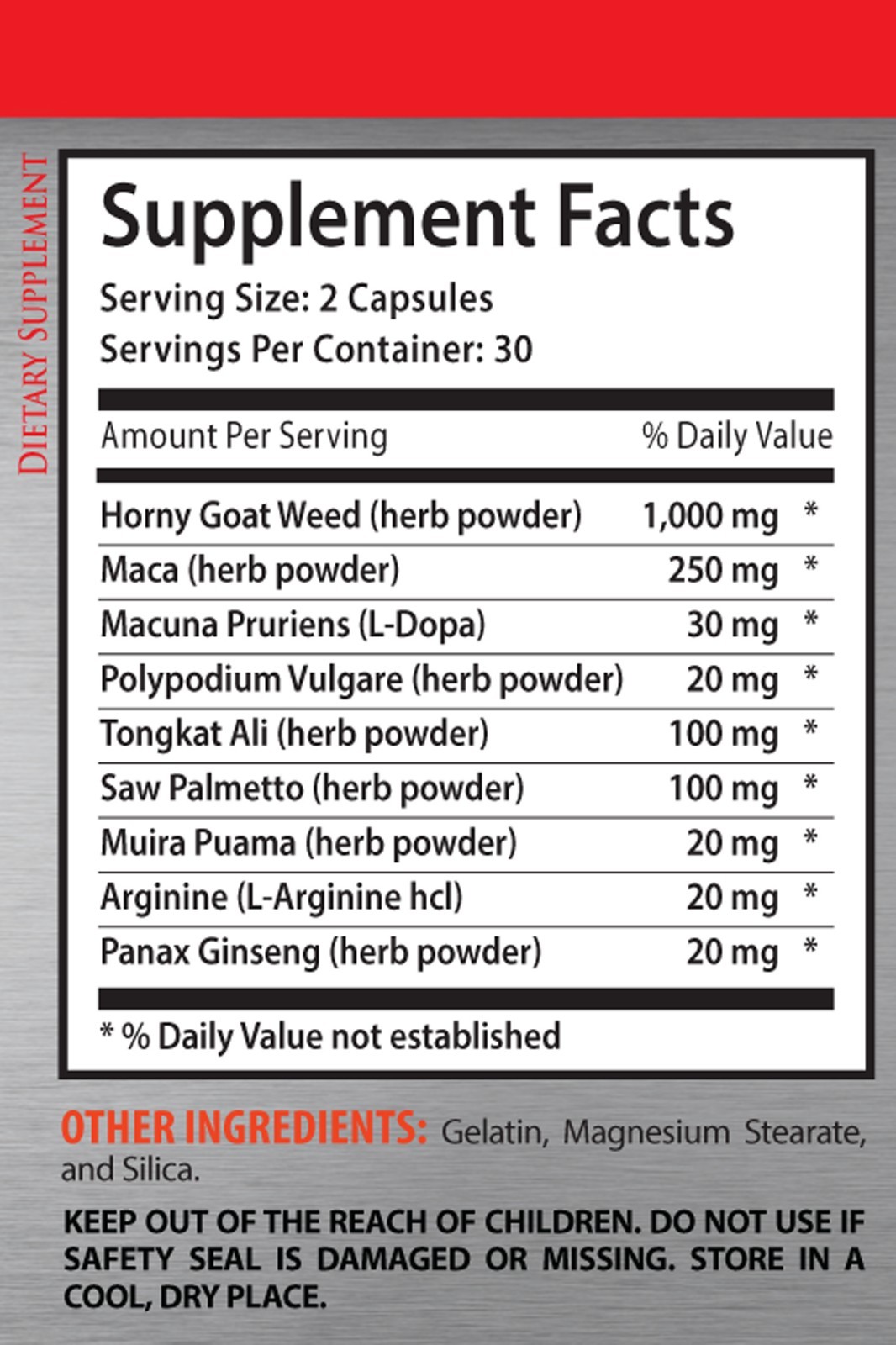 Male Stamina – Horny Goat Weed Extreme – Increases Fertility – Health Booster 1B