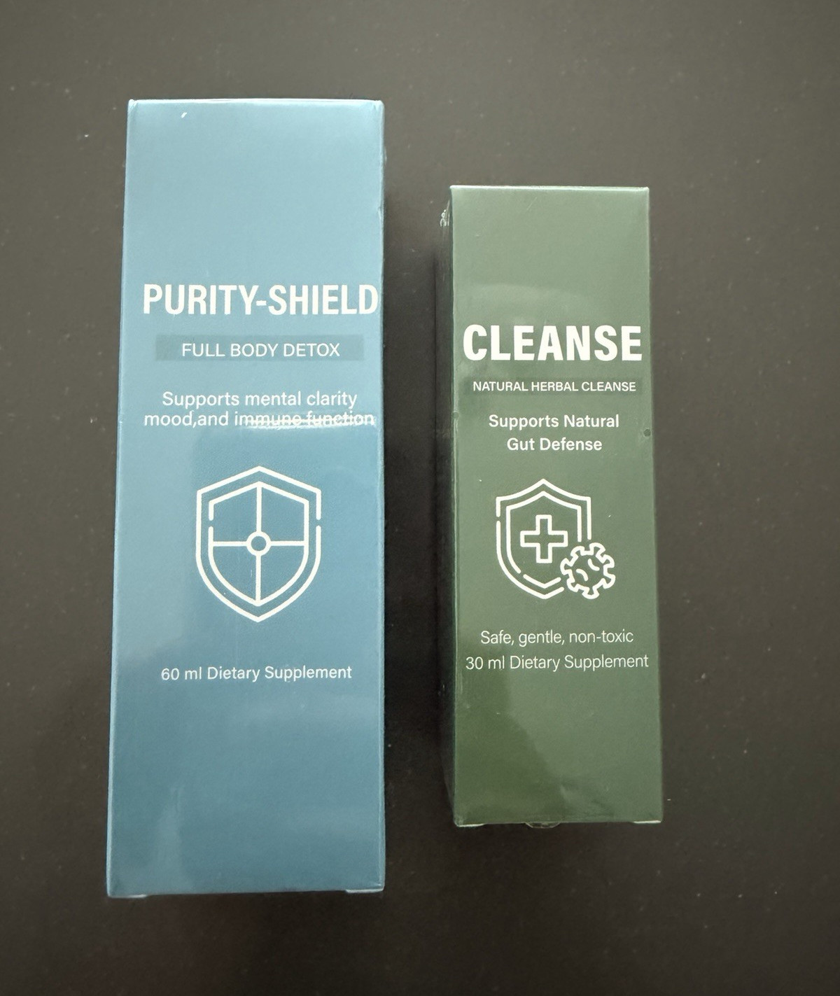 Full Body Detox & Natural Herbal Cleanse Dietary Supplements 60ml + 30ml