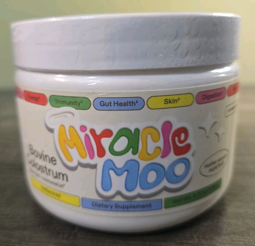 Miracle Moo Bovine Colostrum, Unflavored 60 Servings, 3.81 oz Powder