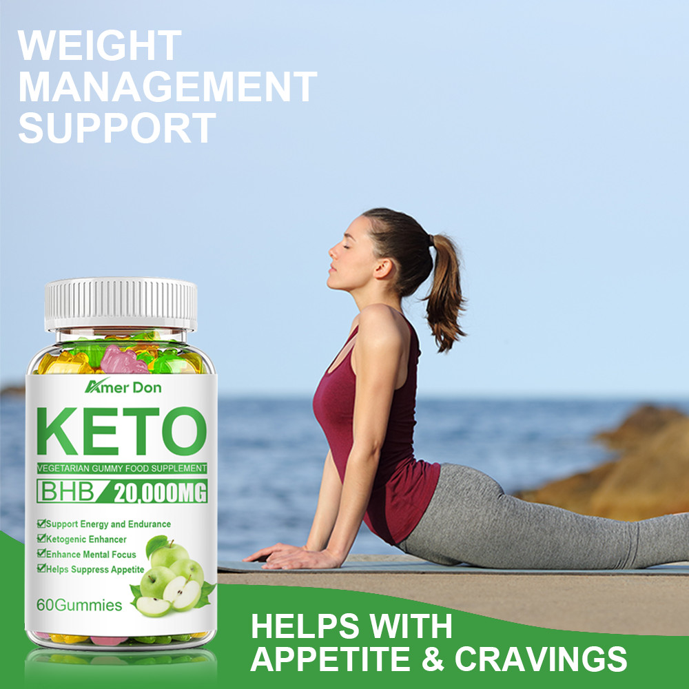 Keto ACV BHB Gummies for Fat Burn Weight Loss Detox Keto Diet 60 Pills Gummies