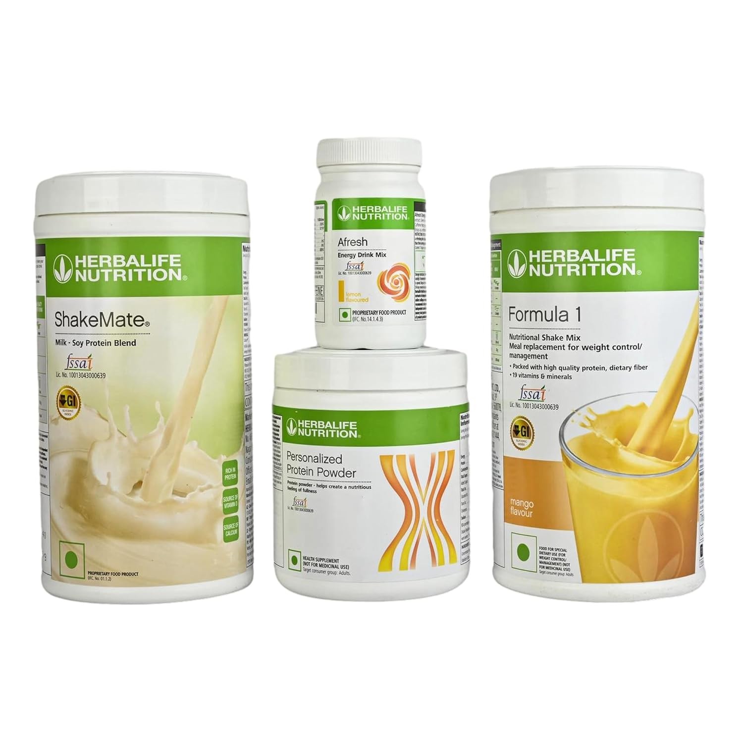 Herbalife Nutrition Weight Loss Package Afresh + Shakemate + Protein + Formula 1