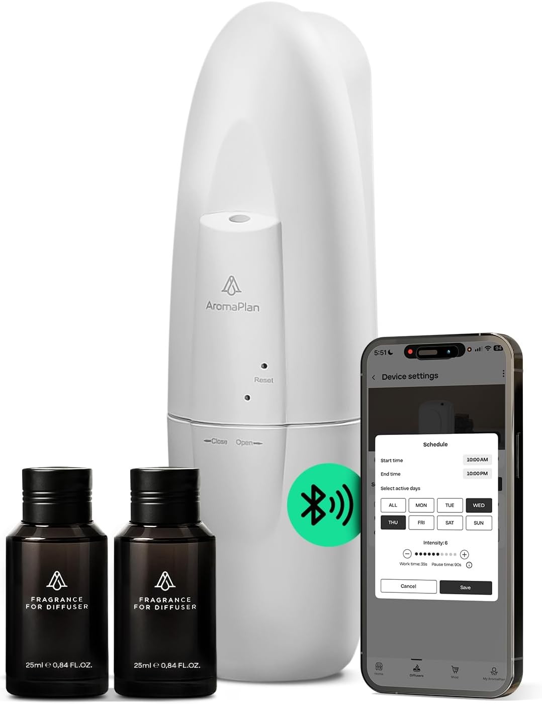 AromaPlan 5 Star Collection Plug in Diffuser (2 Fragrances Included)-Cold Air