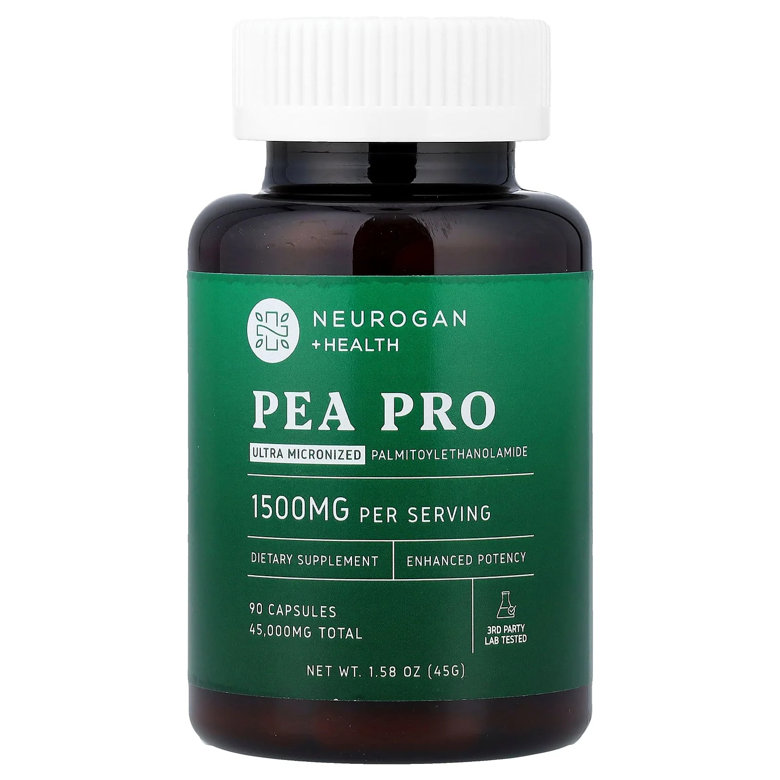 2 X Neurogan Health, Pea Pro, 90 Capsules (500 mg per Capsule)