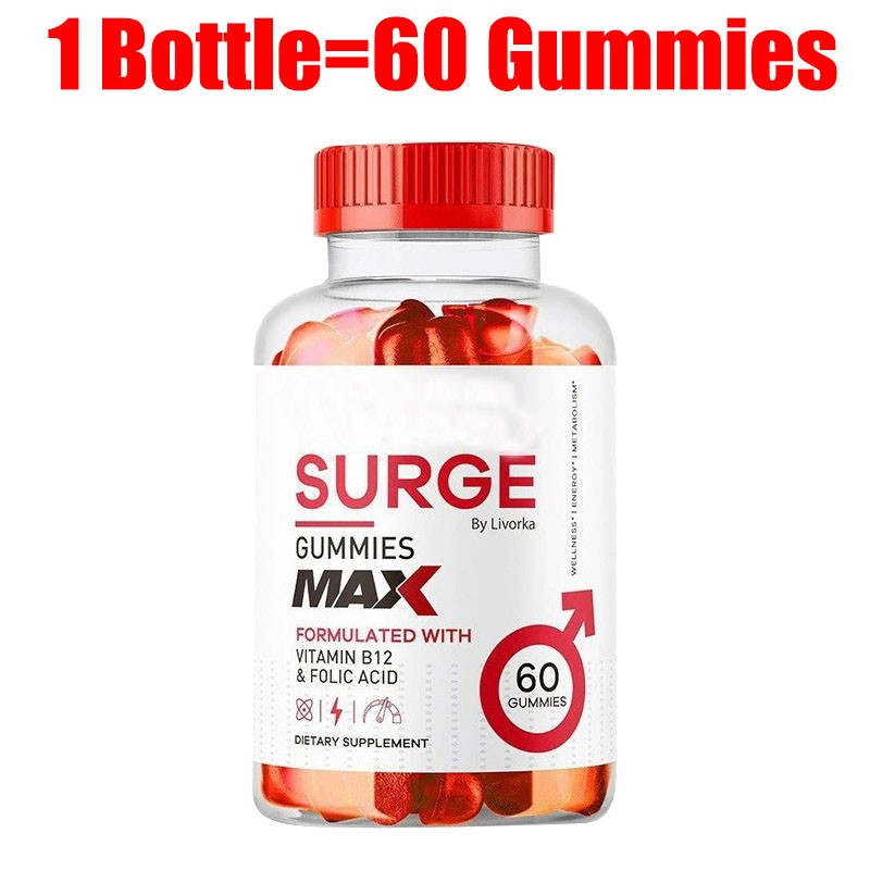 Improved Vital Surge Male Gummies Maximum Strength Vital Surge Advanced Formula