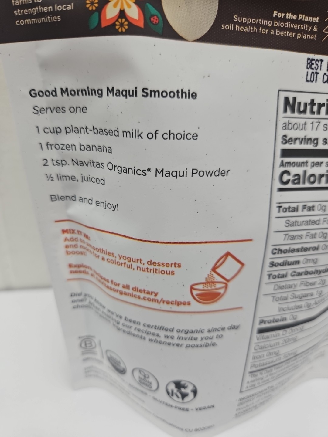 5 PKGS Navitas Organics Organic Maqui Powder 3 oz Each Pkg 6/2026 (B1)
