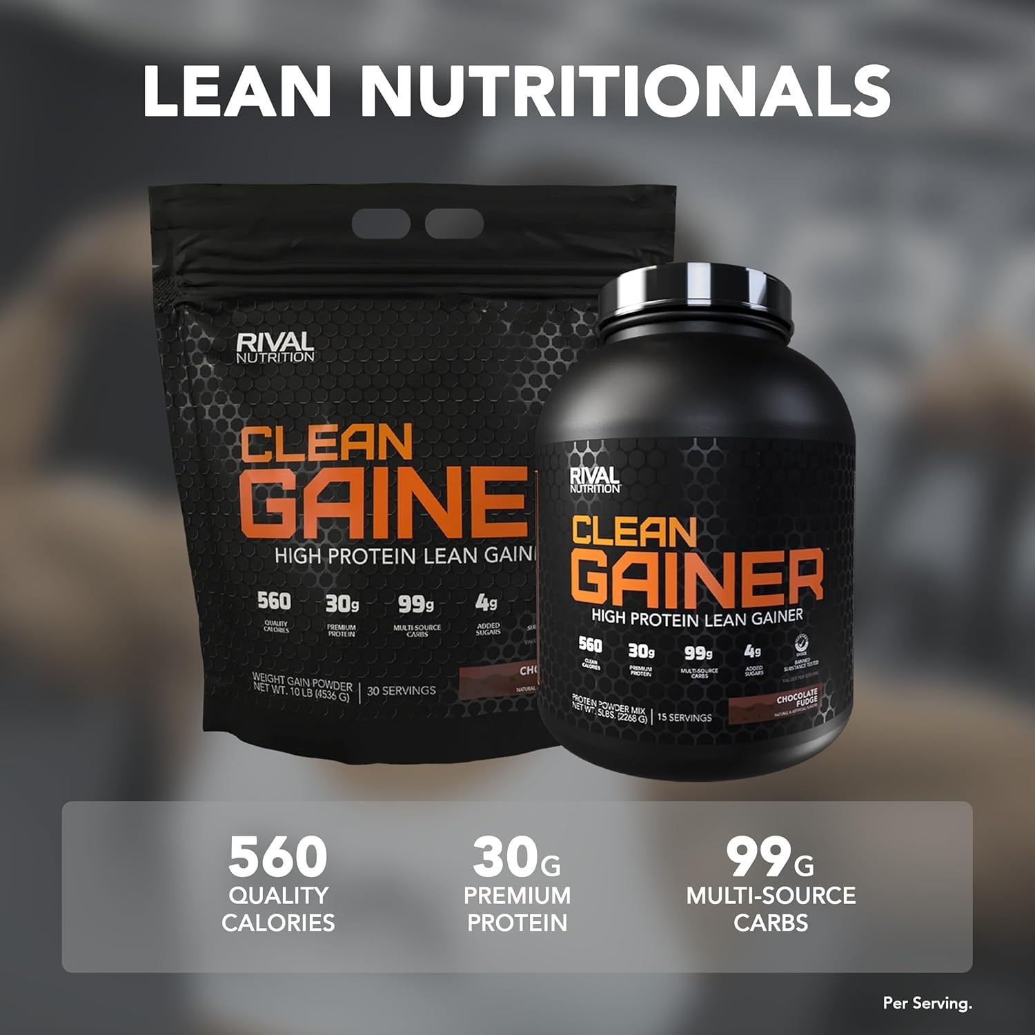 10 Lb Clean Gainer Soft Serve Vanilla Protein Drink Mix 560 Calories 30g Protein