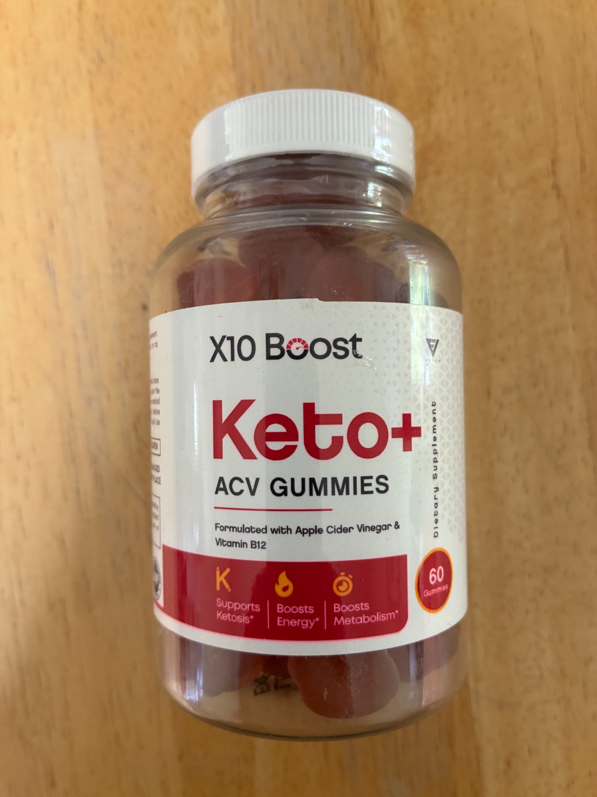 Fyvus X10 Boost Keto ACV 60 Gummies Weight Loss Energy Metabolism Supplement