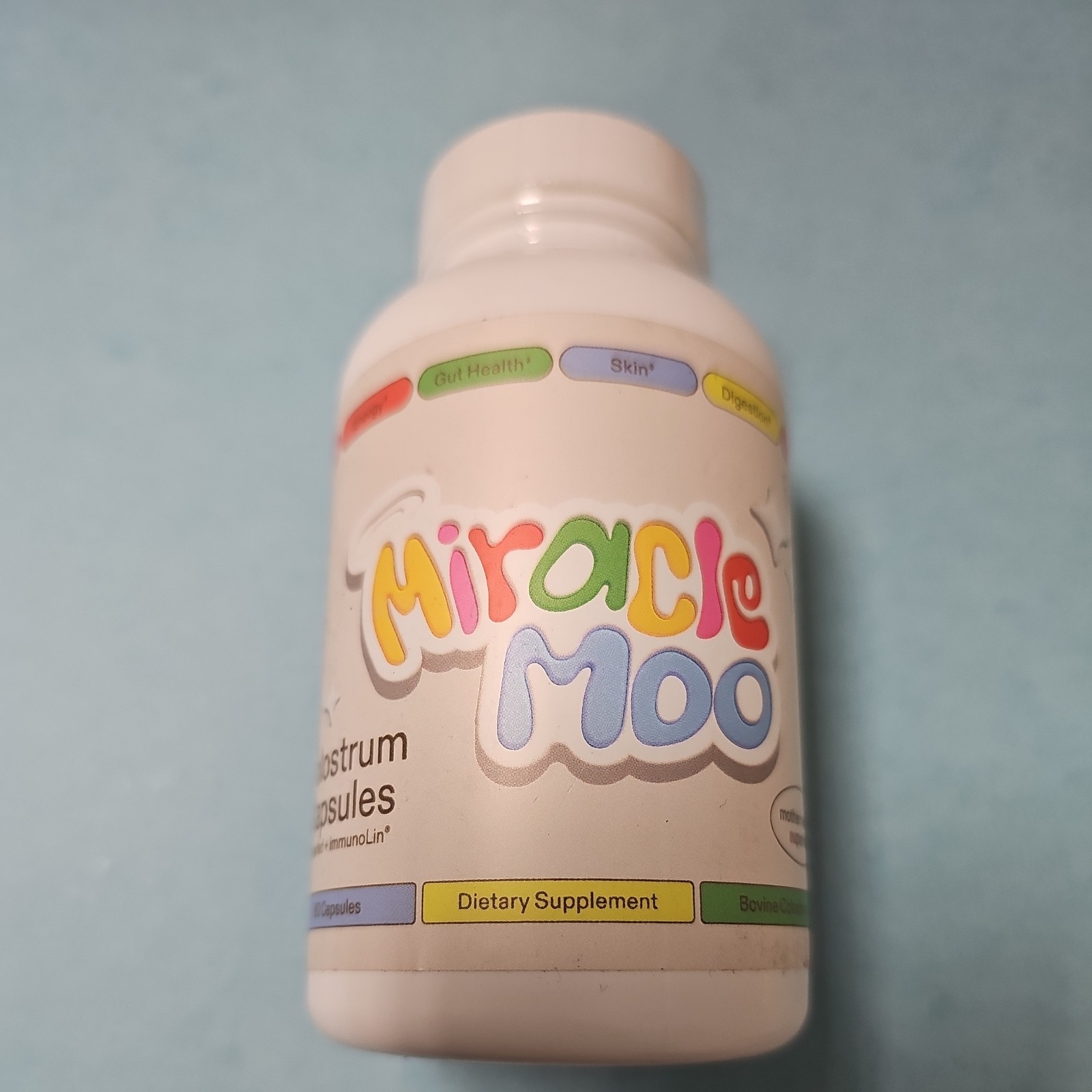 Miracle Moo Mother Natures Colostrum Capsules for Gut Health Immune Support 7/27