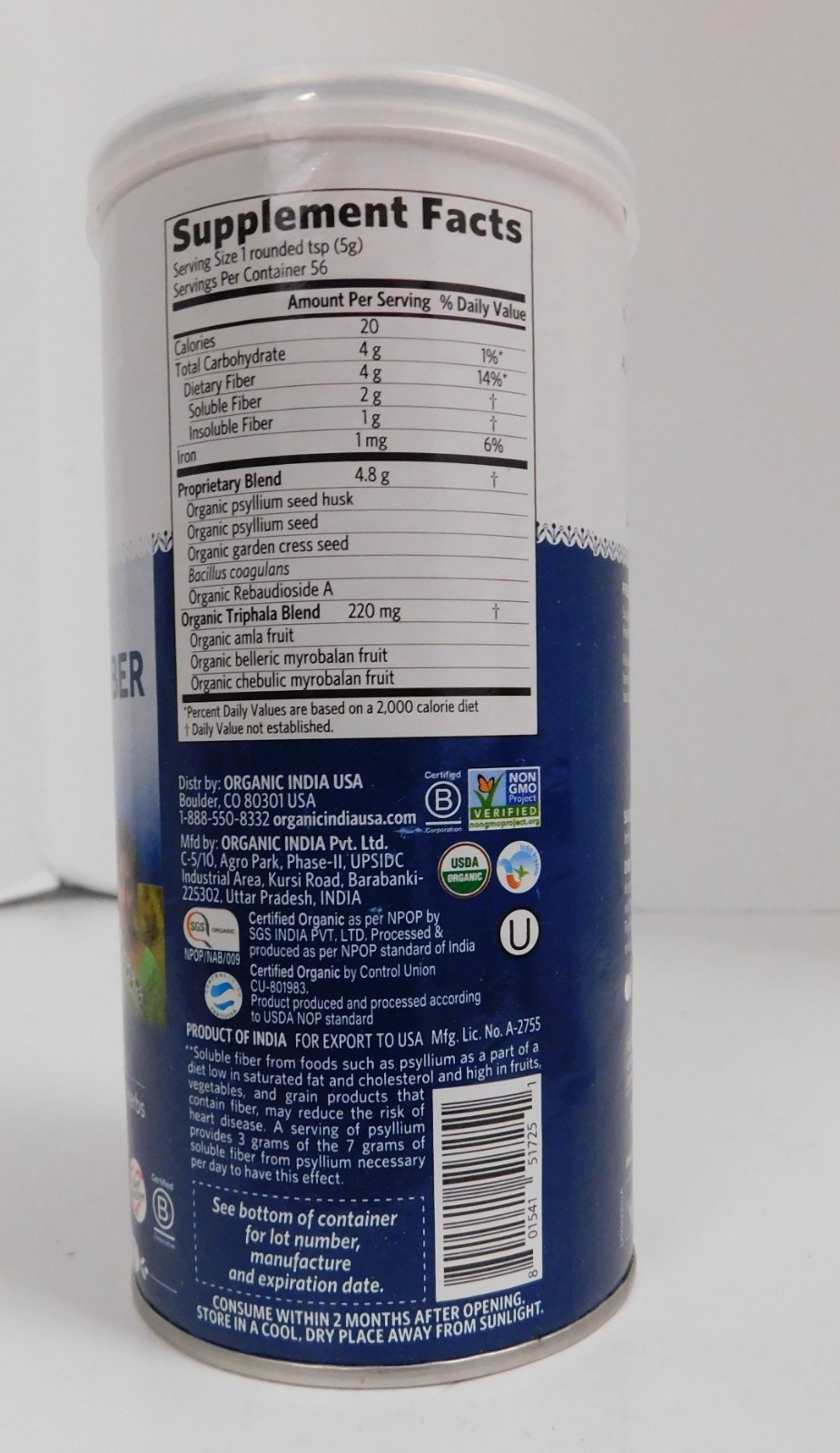 Psyllium Pre & Probiotic Fiber, Original, 10 oz (283.5 g) SEALED
