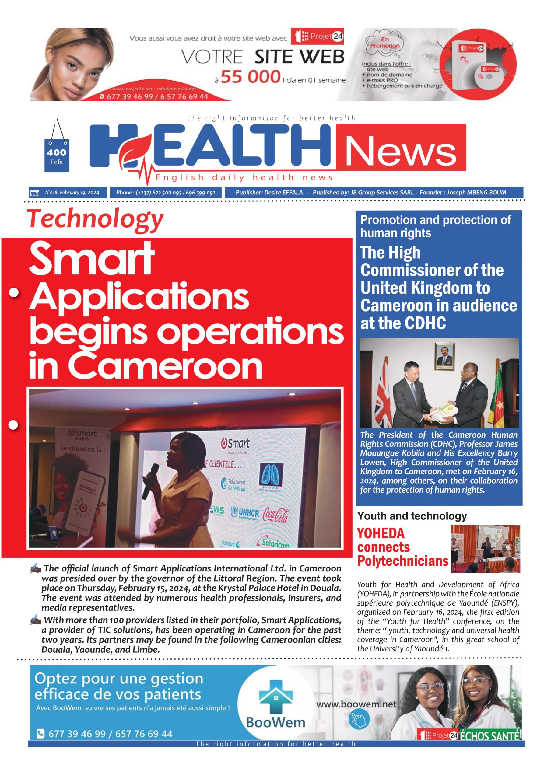 Health News N° 018, February 19, 2024