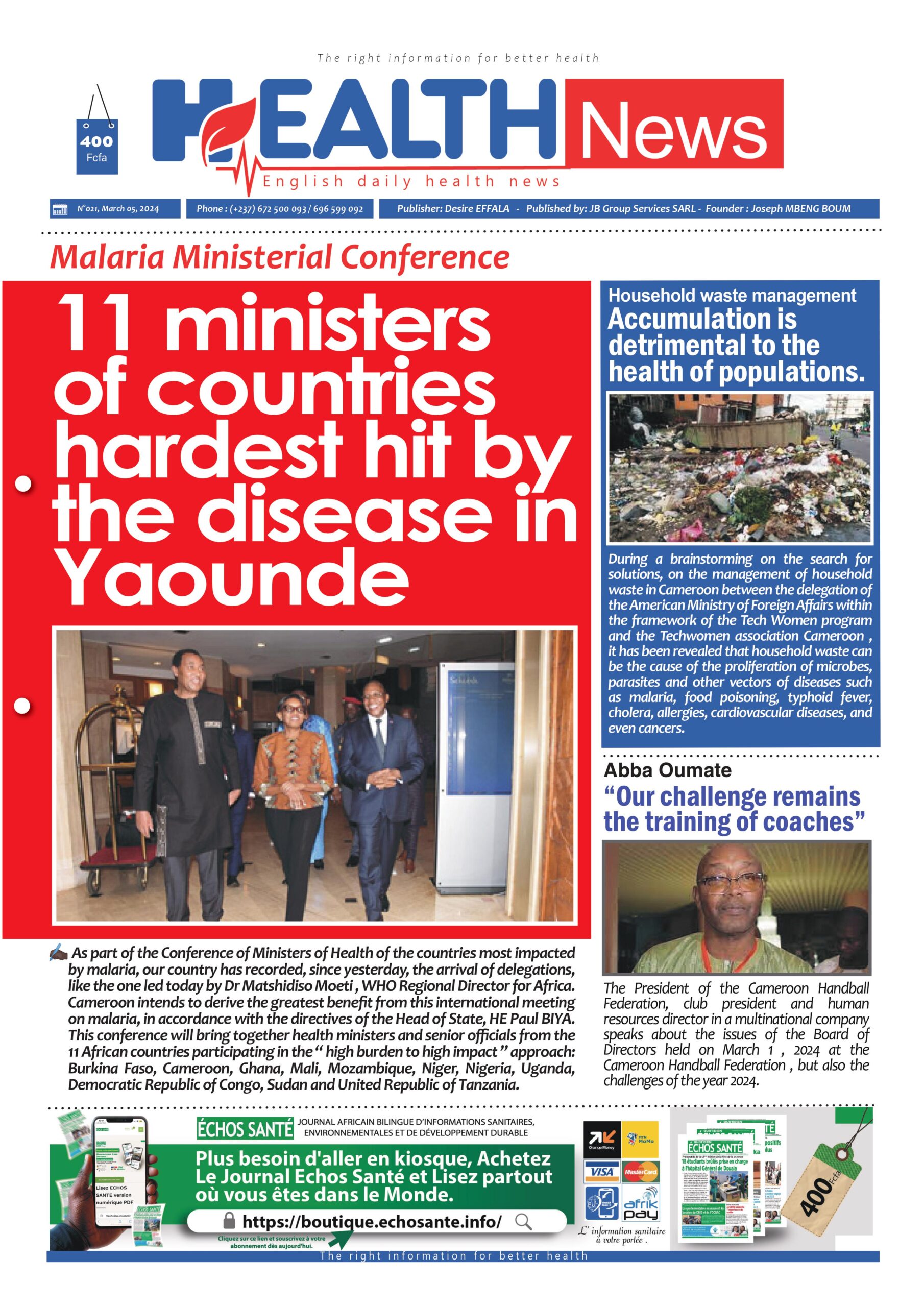 Health News N° 021, March 05, 2024