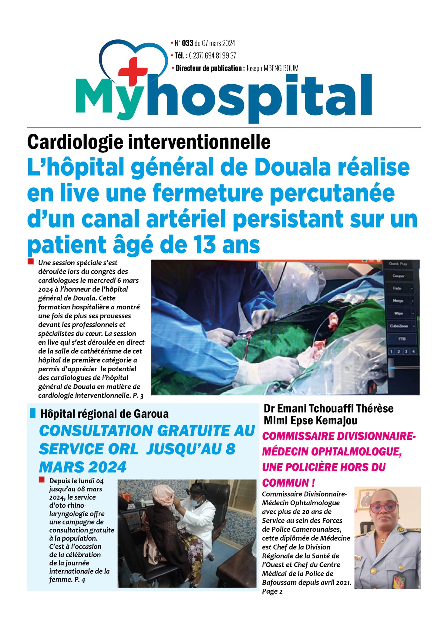 MyHospital N° 033 Du Jeudi 07 Mars 2024