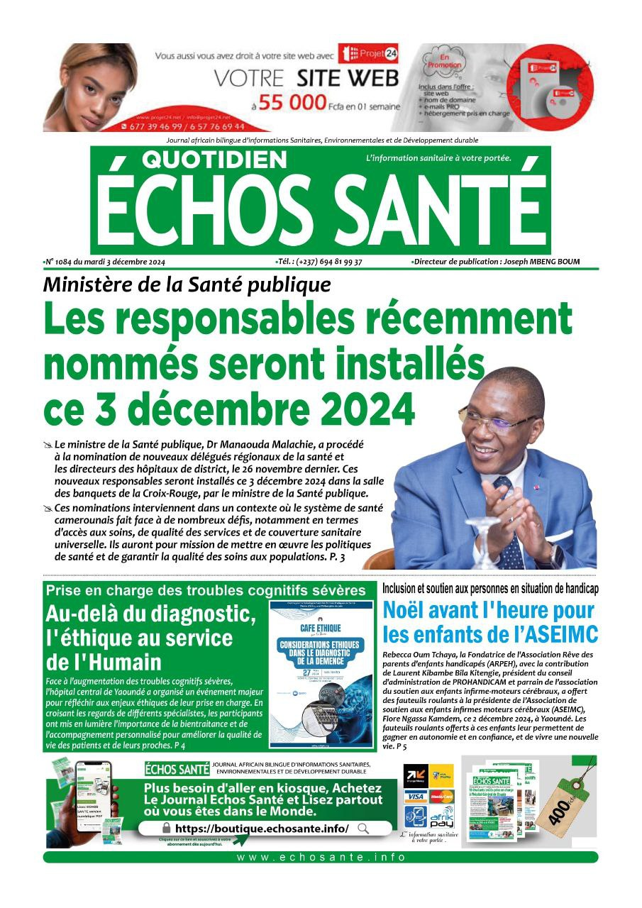 Echos Santé N° 1084 mardi 03 Decembre 2024