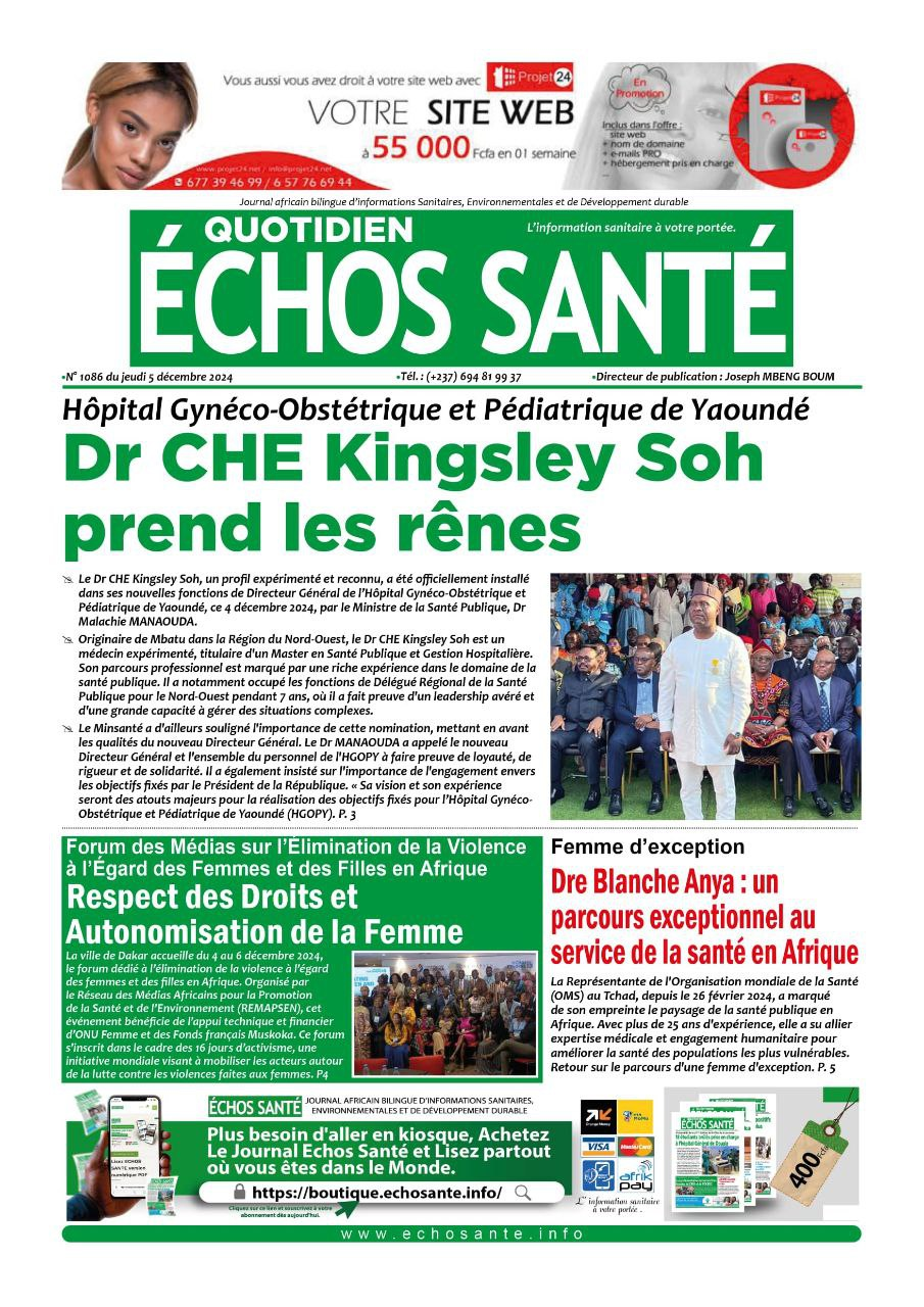 Echos Santé N° 1086 jeudi 05 Decembre 2024