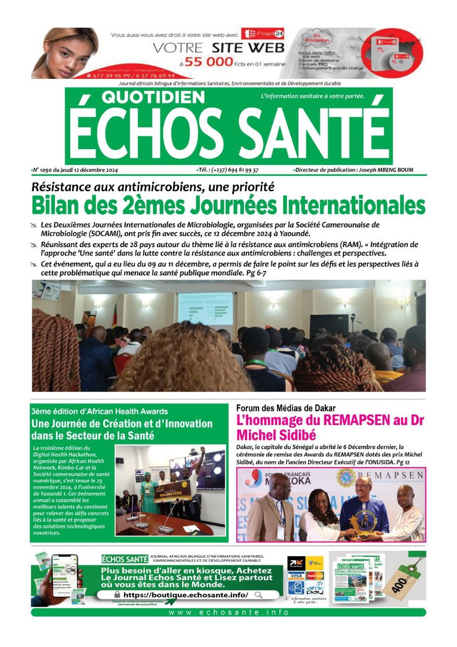 Echos Santé N° 1090 Jeudi 12 Décembre 2024