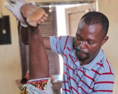 Séance de kinésithérapie