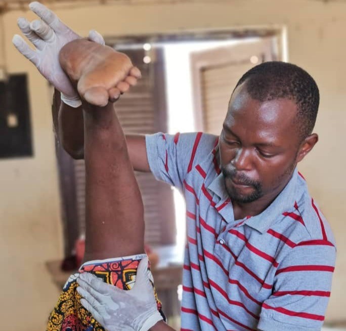 Séance de kinésithérapie