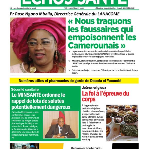 Echos santé n°1347 du mardi 17 février 2026