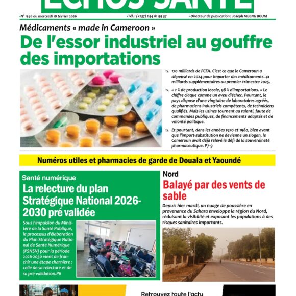 Echos santé n°1348 du mercredi 18 février 2026