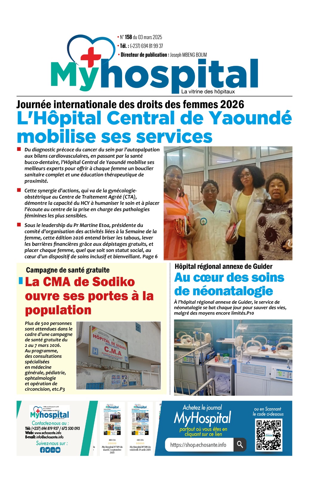 My Hospital N°158 du mardi 3 mars 2026