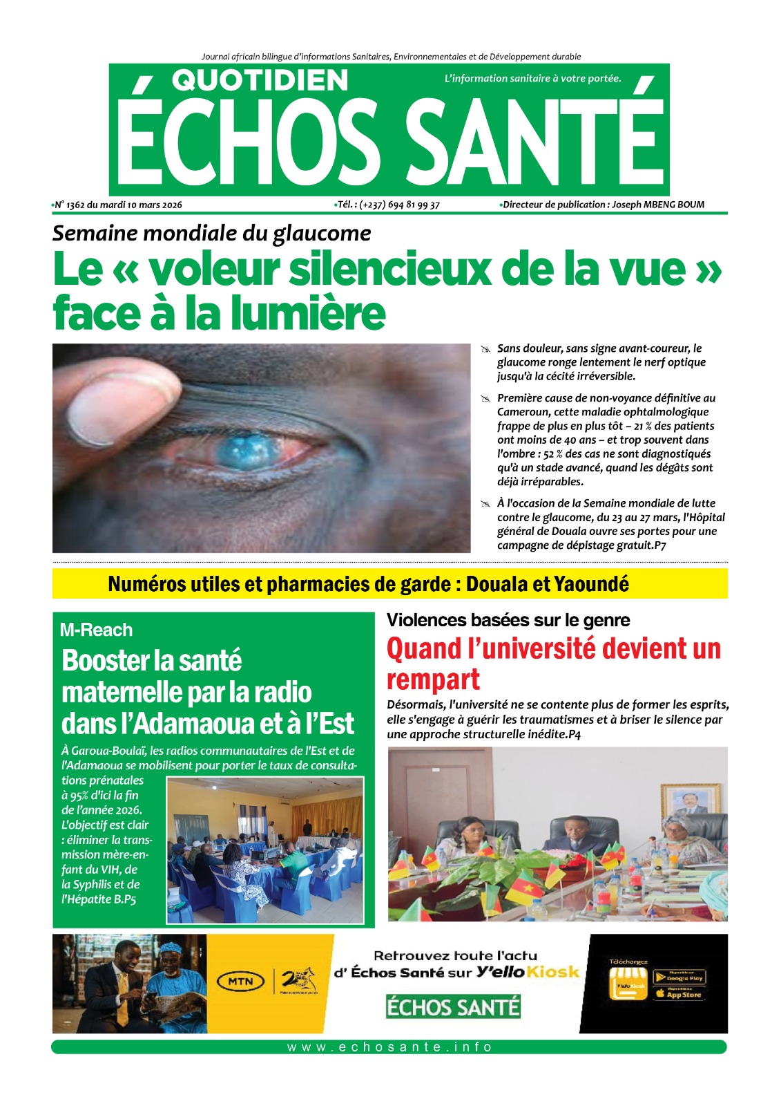 Echos santé n°1362 du mardi 10 mars 2026