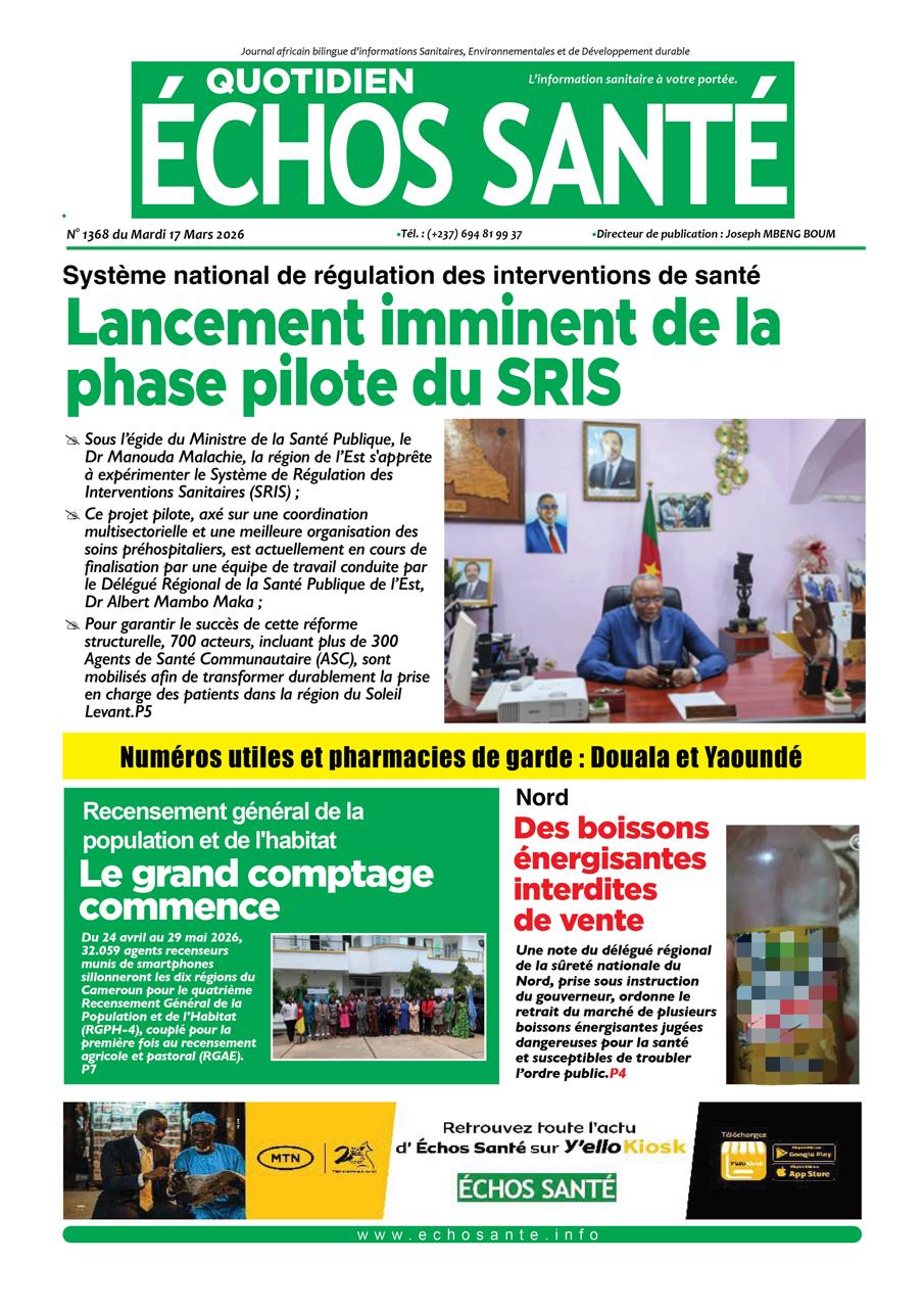 Echos santé n°1367 du mardi 17 mars 2026