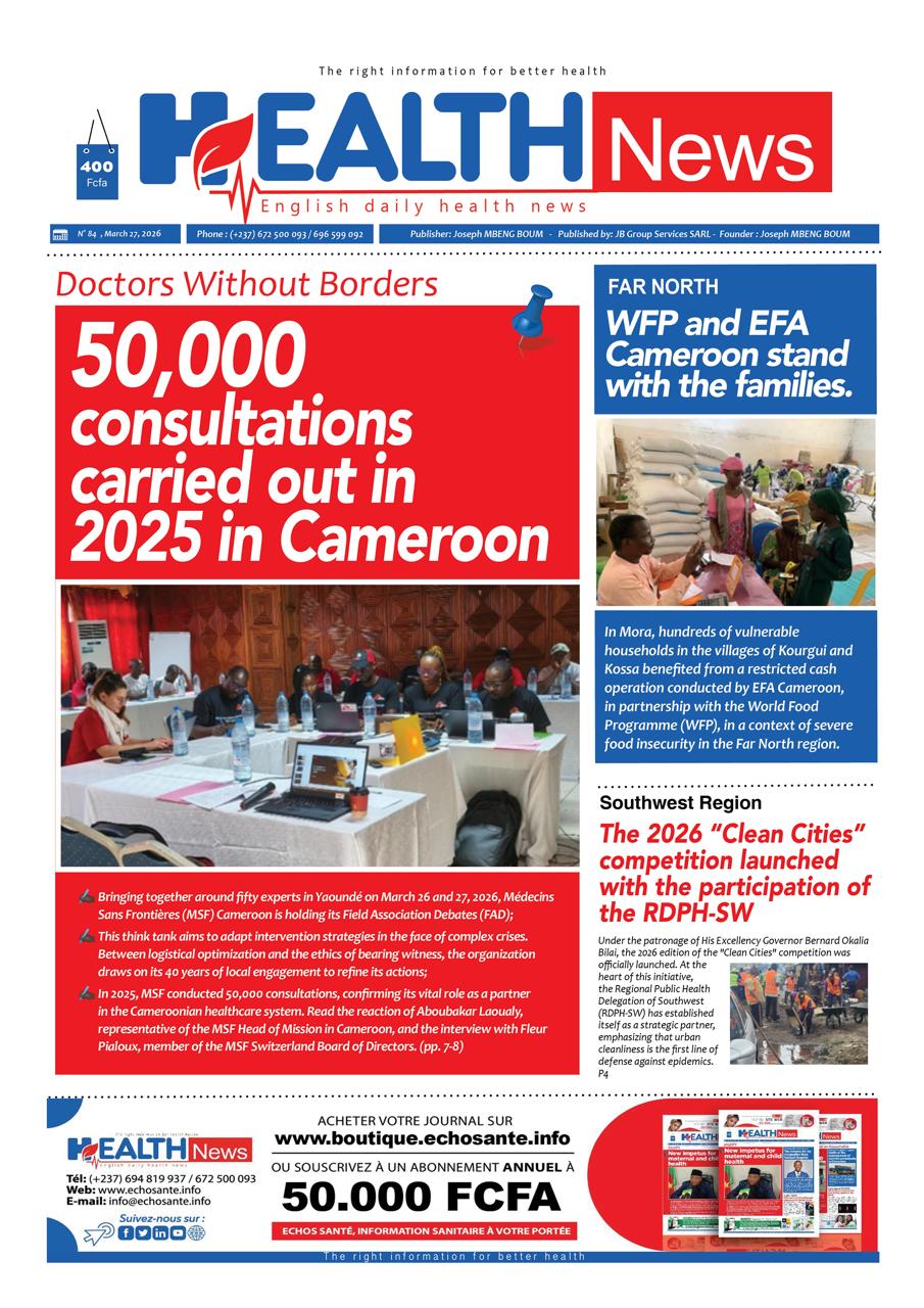 Health News N°084 du vendredi 27 mars 2026