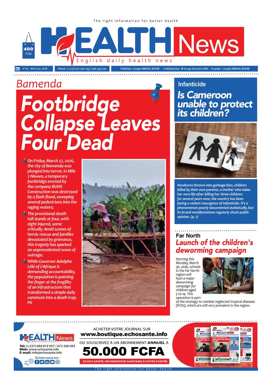 Health News N°085 du lundi 30 mars 2026