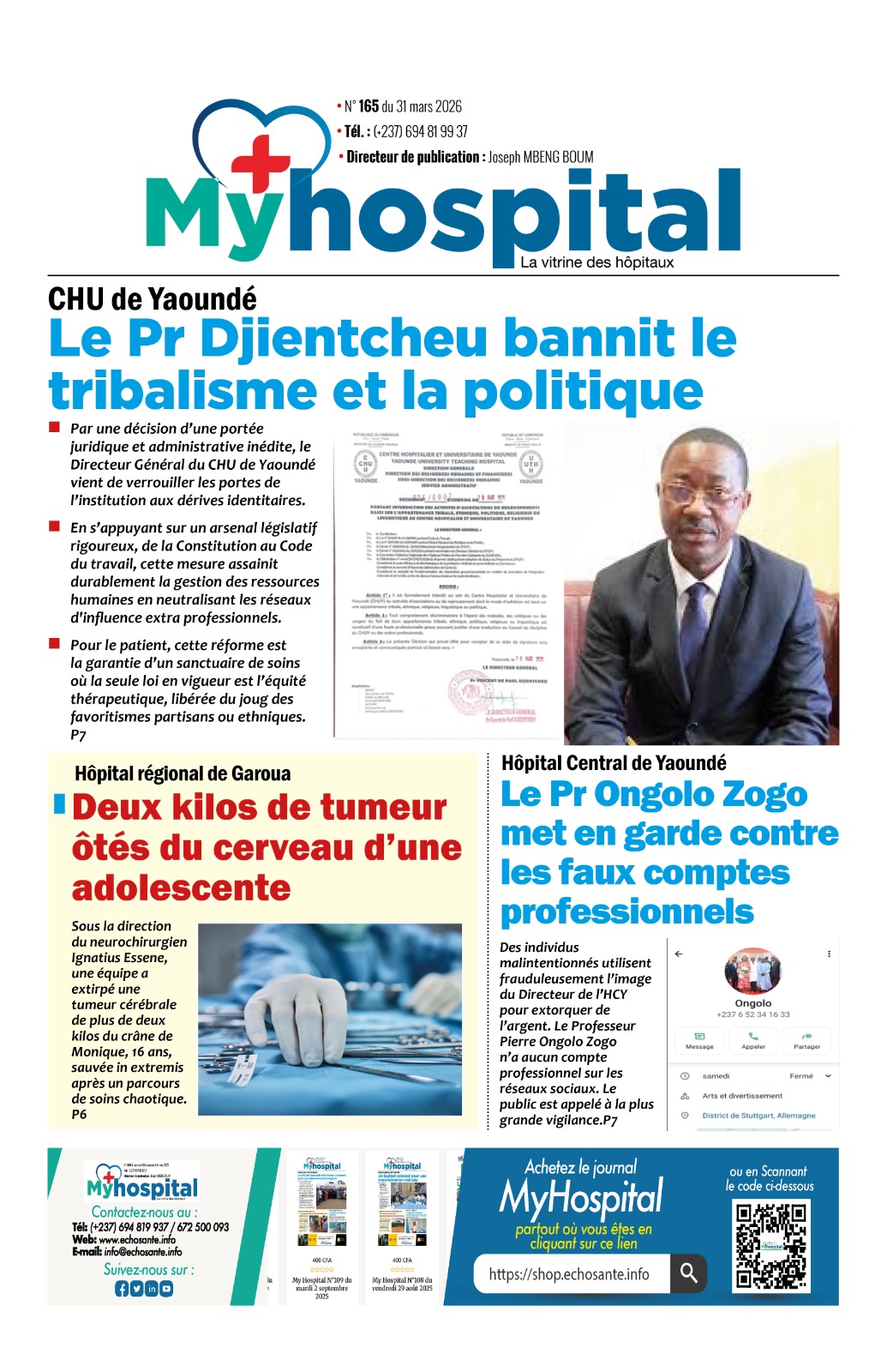 My Hospital N°165 du mardi 31 mars 2026