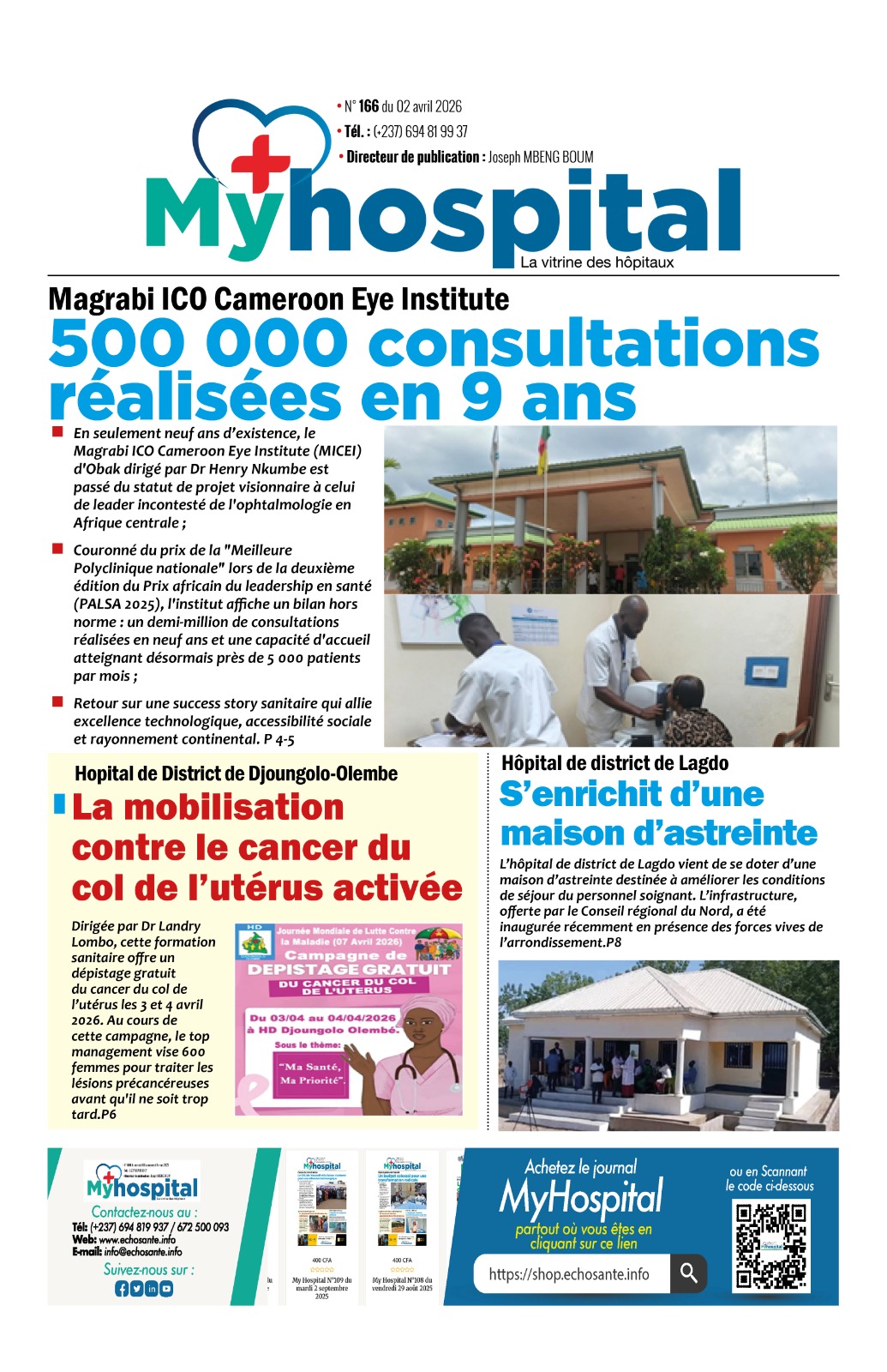 My Hospital N°166 du jeudi 2 avril 2026