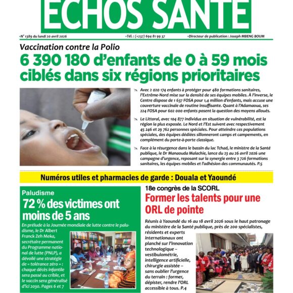 Echos santé n°1389 du lundi 20 avril 2026