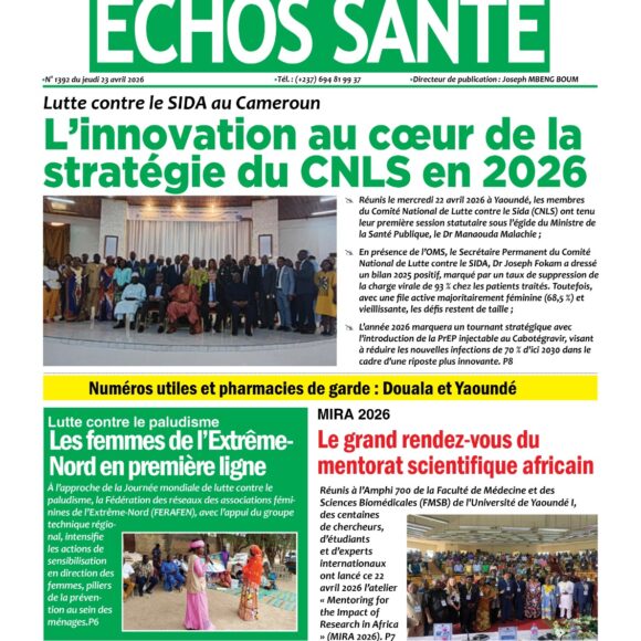 Echos santé n°1392 du jeudi 23 avril 2026