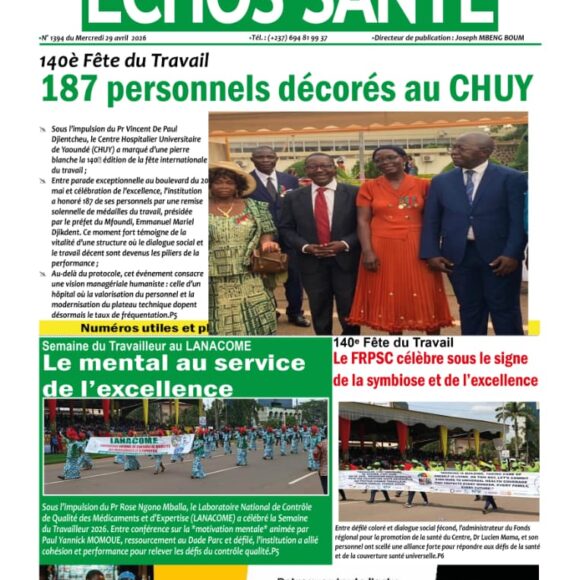 Echos santé n°1394 du mardi 5 mai 2026