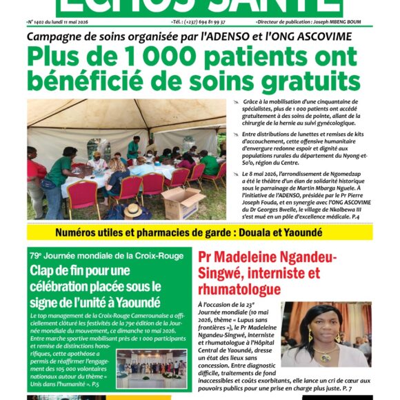 Echos santé n°1397 du lundi 11 mai 2026