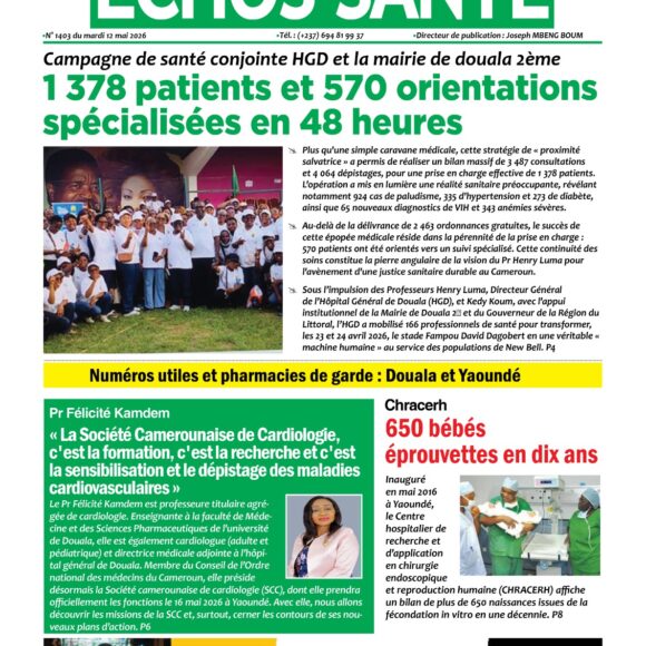 Echos santé n°1398 du mardi 12 mai 2026