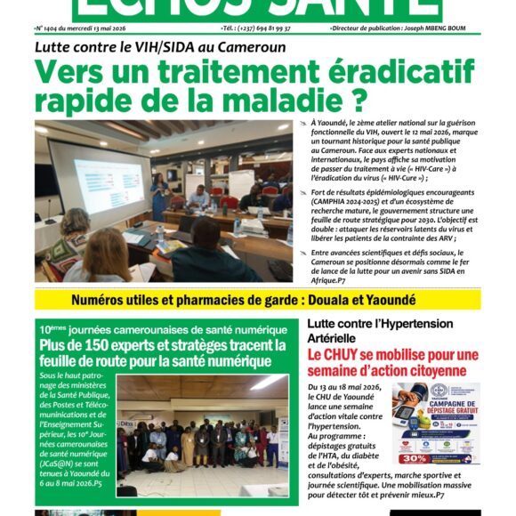 Echos santé n°1399 du mercredi 13 mai 2026