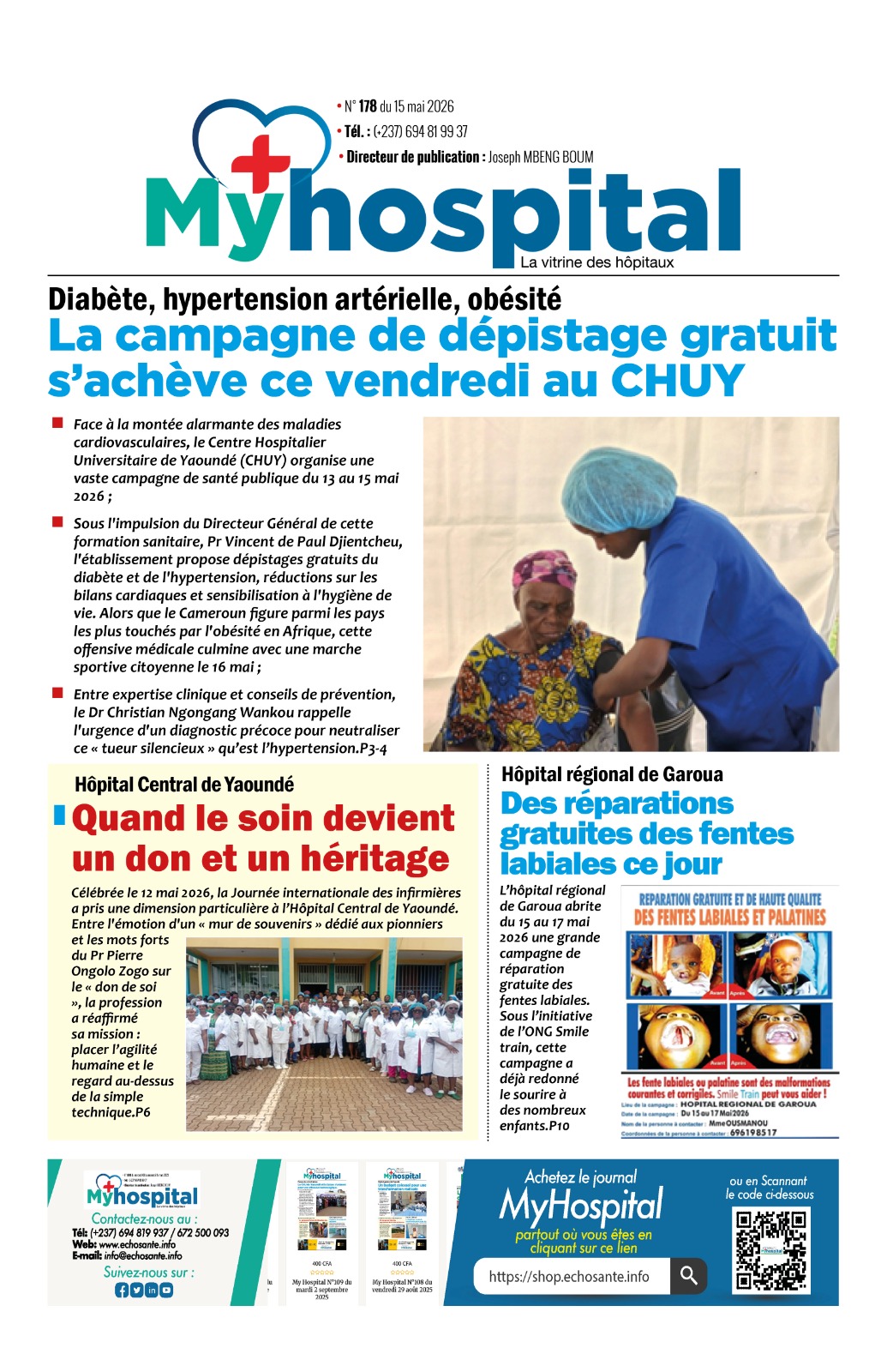 My Hospital N°178 du vendredi 15 mai 2026