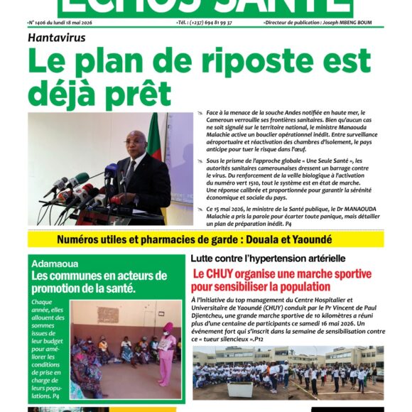 Echos santé n°1401 du lundi18 mai 2026