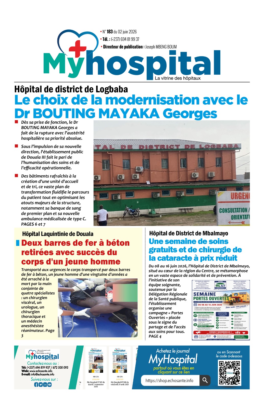 My Hospital N°183 du lundi 2 juin 2026