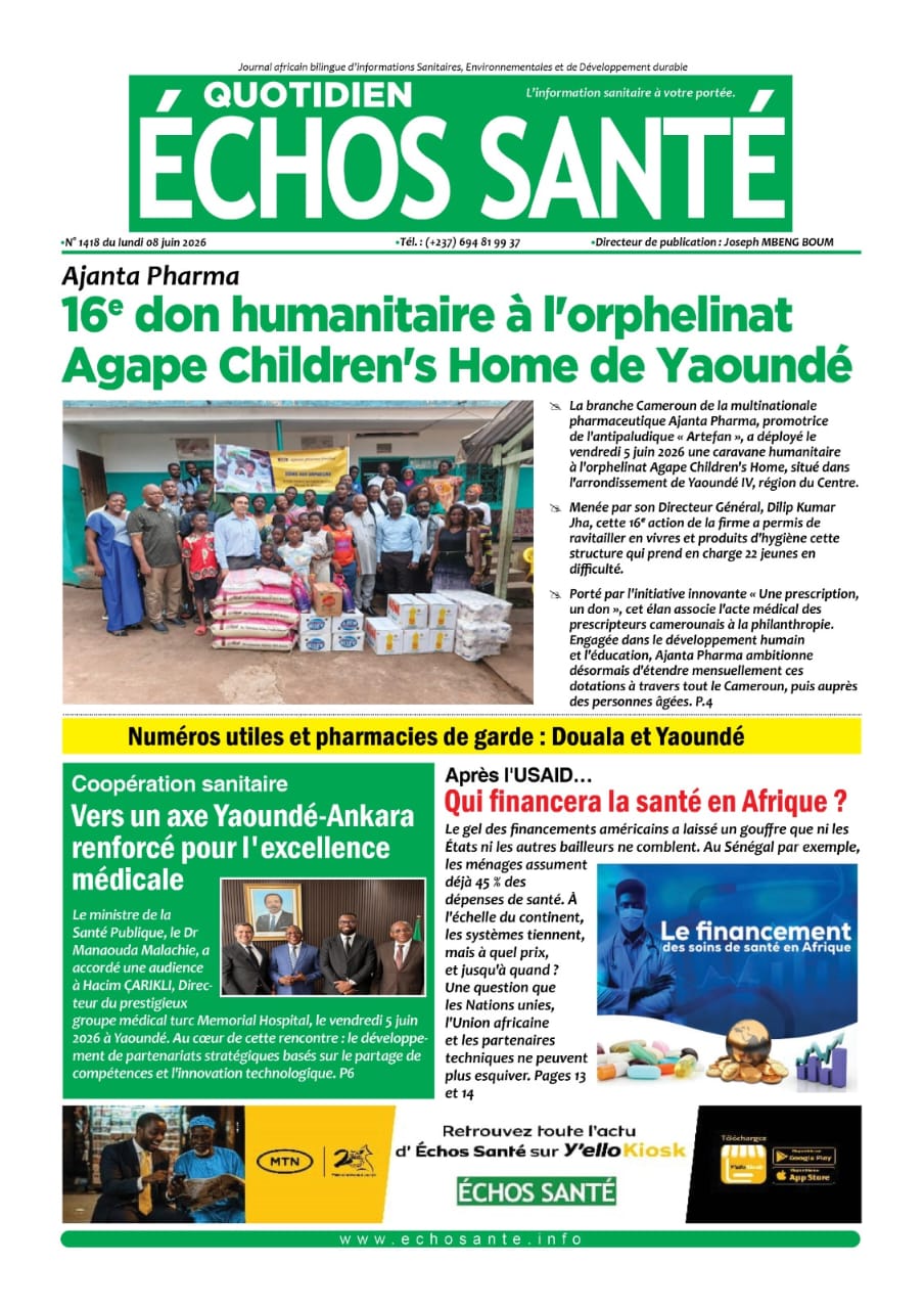 Echos santé n°1412 du lundi 8 juin 2026