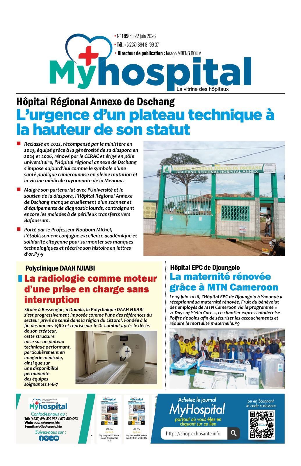 My Hospital N°189 du lundi 22 juin 2026