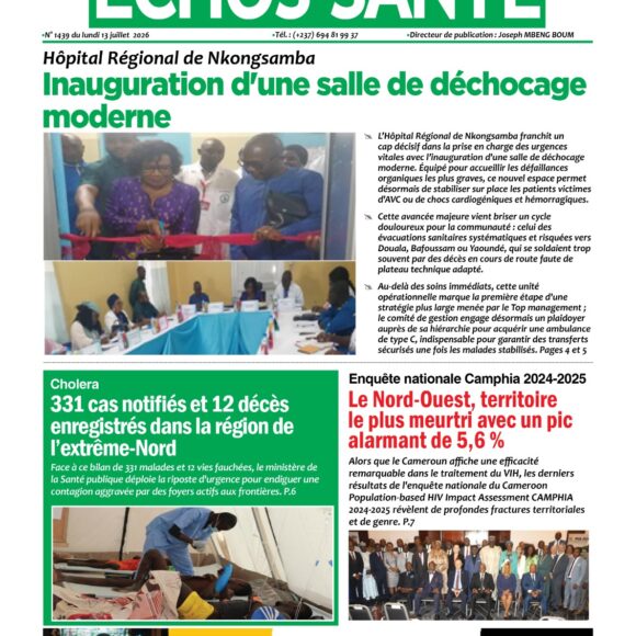 Echos santé n°1436 du lundi 13 juillet 2026